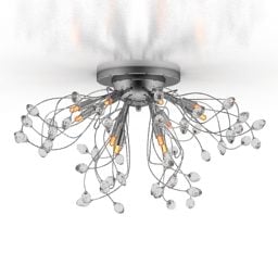 مصباح سقف بأذرع سلكية متعددة نموذج ثلاثي الأبعاد