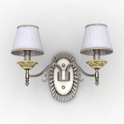 Dvoustínový 3D model lampy Sconce
