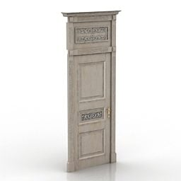 Antieke deur met top 3D-model