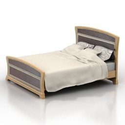 Διπλό κρεβάτι Aurora 3d μοντέλο
