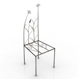 Art Steel Chair 3d-modell