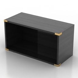 Black Rack Cabinet 3d model