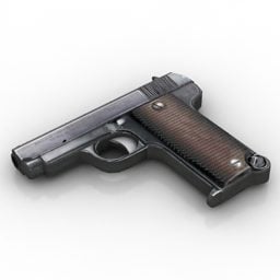 3д модель классического пистолета-пистолета