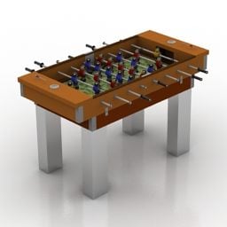 Dwupiętrowy szklany stolik kawowy Model 3D