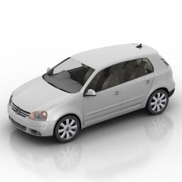 轿车银色3d模型