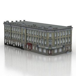 City Block Building 3D-malli