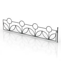 Simple Pattern Fence 3d-model