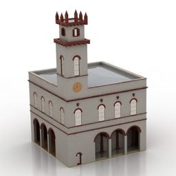 Town Hall Renaissance Building 3d model