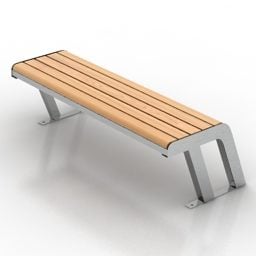 3д модель минималистской скамейки