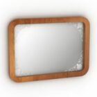 Rectangular Mirror Wood Frame