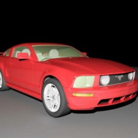 Ford Mustang Coupe Car 1965 3d model