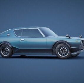 达特桑 GT 汽车 1972 3d模型