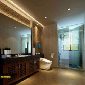 Wnętrze łazienki w stylu europejskim V7 Model 3D