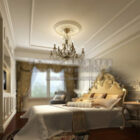 European Luxury Bedroom Interior