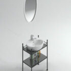 Round Mirror Sink V1
