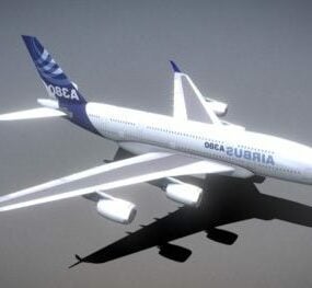 A380 Winglet Plane 3d model