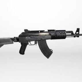 Pistola de rifle de asalto Ak-74m modelo 3d