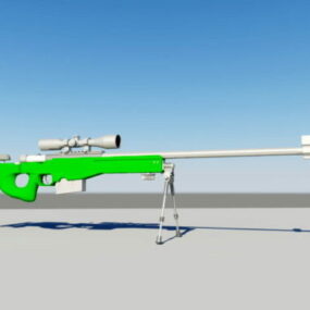 Model 3d Senapan Sniper Militer Awp