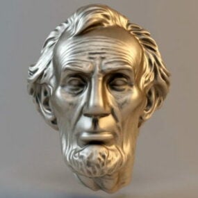 Abraham Lincoln Bust Sculpture 3d-modell