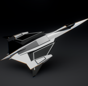 Vulcan Futuristic Spacecraft 3d model