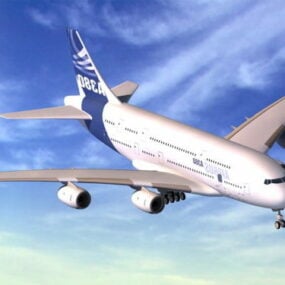एयरबस A380 एयरलाइन 3डी मॉडल