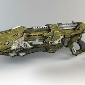 外星人枪设计3d模型