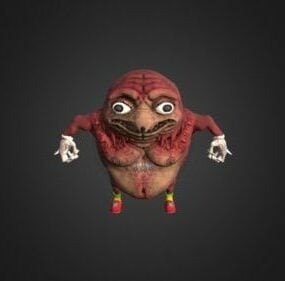 Knuckles Monster Character 3D-malli