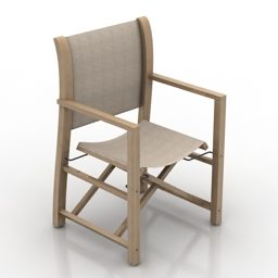 3д модель деревянного кресла Пустыня