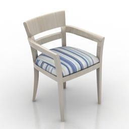 Wood Armchair Tribeca Furniture 3d model