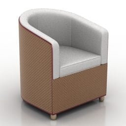 صندلی راحتی بافندگی مدل سه بعدی