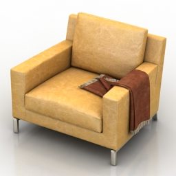 Single Armchair Molteni 3d model