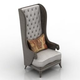 صندلی راحتی مدل سه بعدی کریستوفر وینتیج پشت بالا