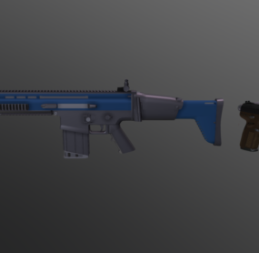 武器庫のライフル銃 3Dモデル