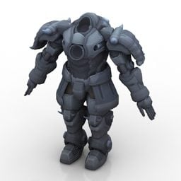 مدل علمی تخیلی Warrior Armor 3D