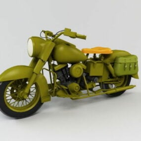 نموذج دراجة نارية عسكرية بي ام دبليو ثلاثية الأبعاد