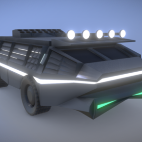 Sci-fi Army Truck 3d-modell