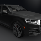 Lowpoly Audi Q7 negro