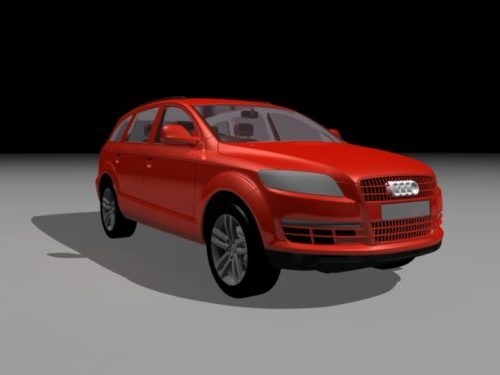 Czerwona farba Audi Q7 Car