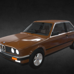 Vintage Bmw E30 Araba 3D modeli