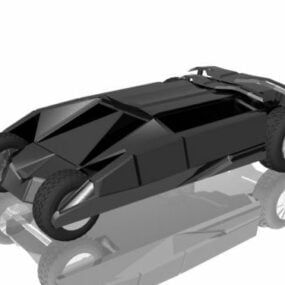 Model 3d Mobil Futuristik Batmobile