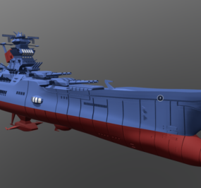 יפן WW2 Ship Yamato דגם 3D