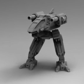 Model 3d Robot Battletech Raptor