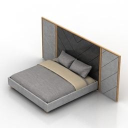 Double Bed Bolie 3d model