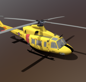 Helikopter Zili Ch-146 3d model