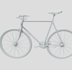 Modelo 3d de bicicleta de turismo