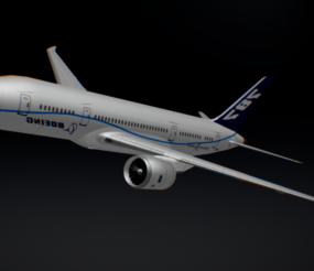 طائرة بوينج 787 دريملاينر نموذج ثلاثي الأبعاد