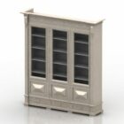 Office Glass Wood Bookcase Orsay