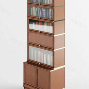 Meubles de bibliothèque de bureau modèle 3D