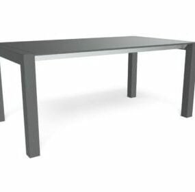 Minimalistisk forlænget spisebord 3d-model