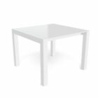 White Square Extending Dining Table